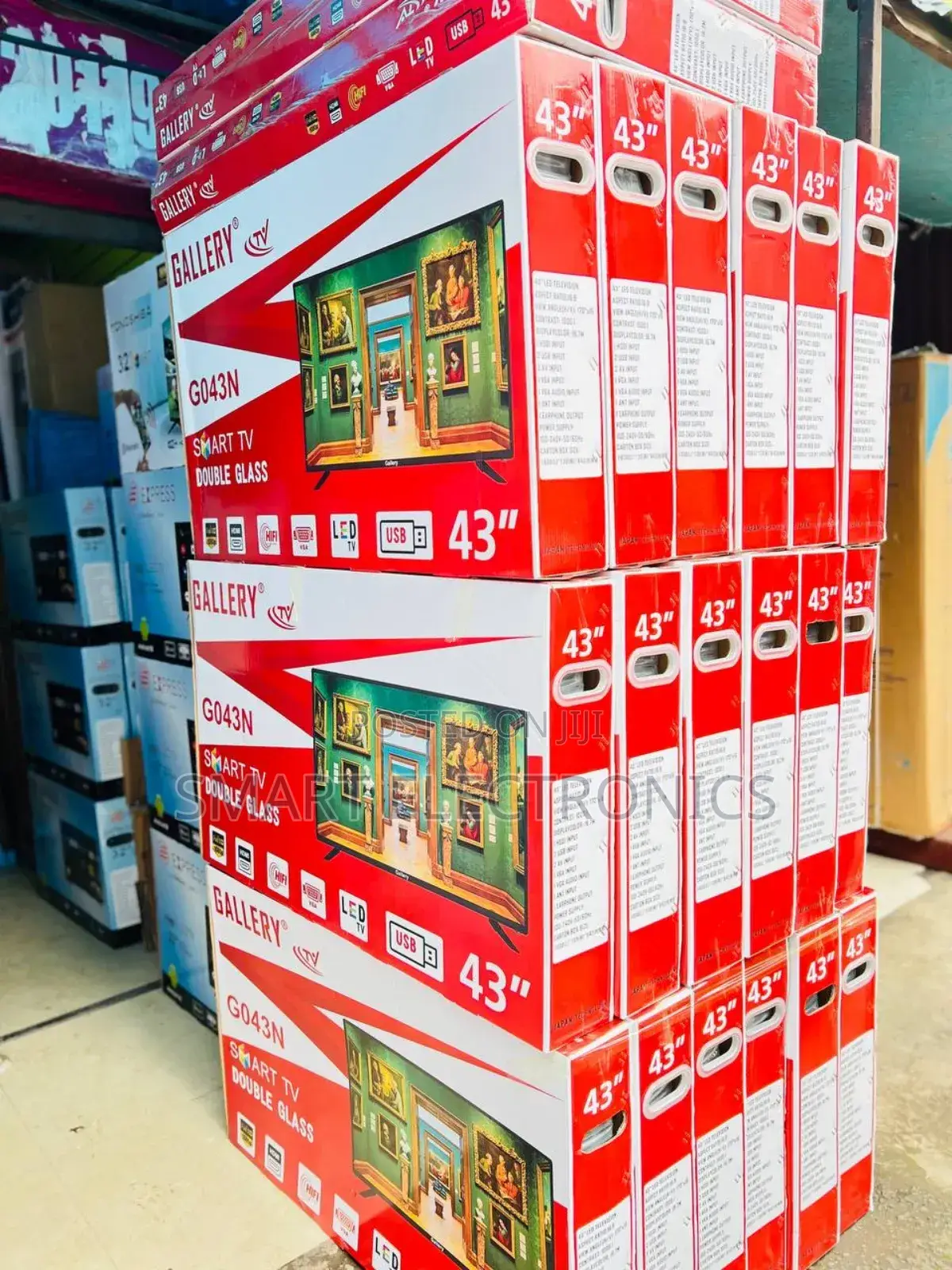 Gallery 43 Inch Tv Double Glass Smart Uhd Tv