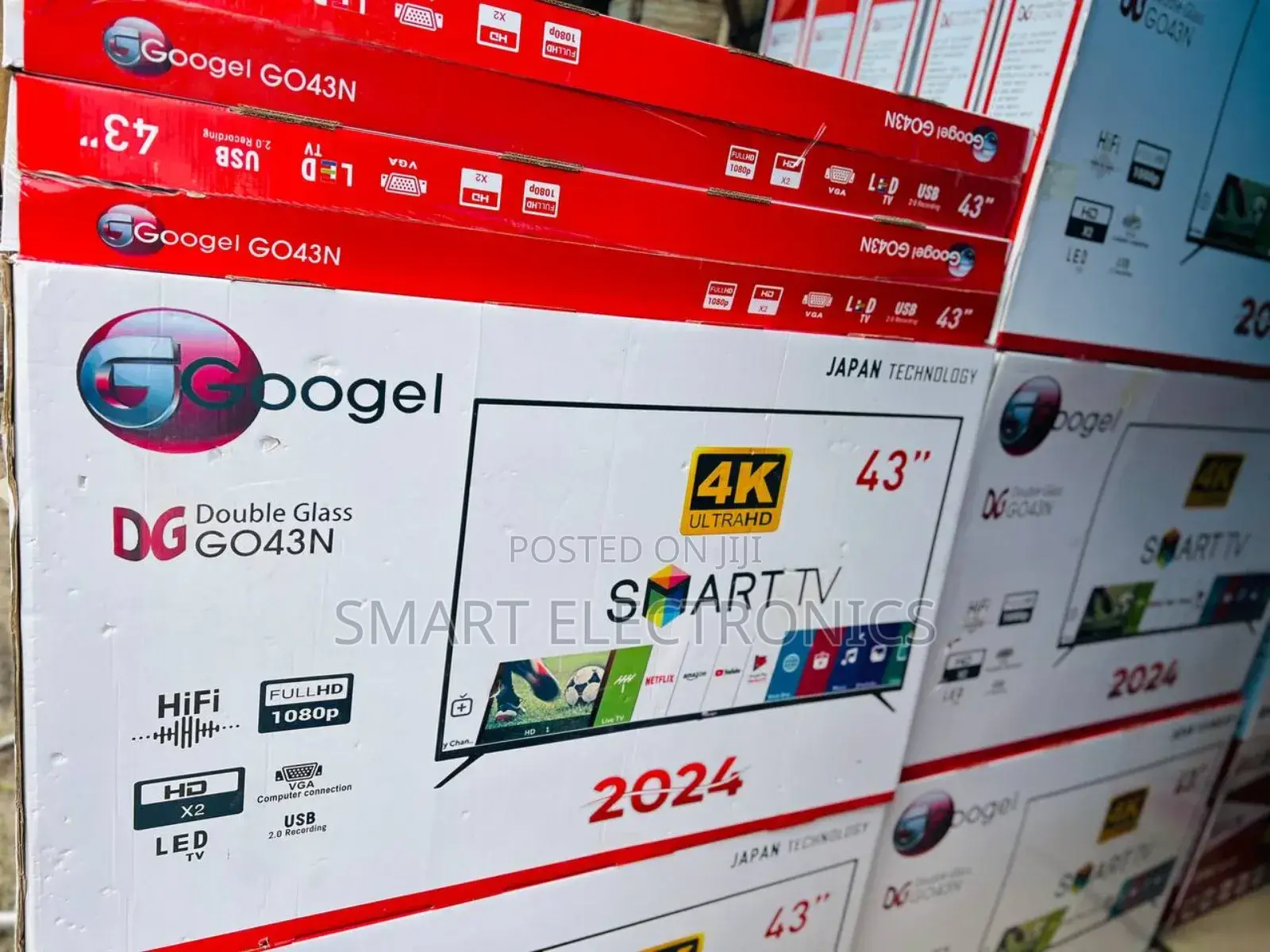 Google 43 Inch Tv Double Glass Smart Uhd Tv