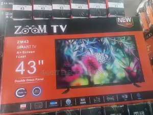 Zoom 43 Inch Tv Double Glass Smart Uhd Tv