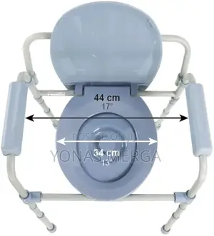 Commode Homecare Toilet Chair With Arms and Bathroom Safety