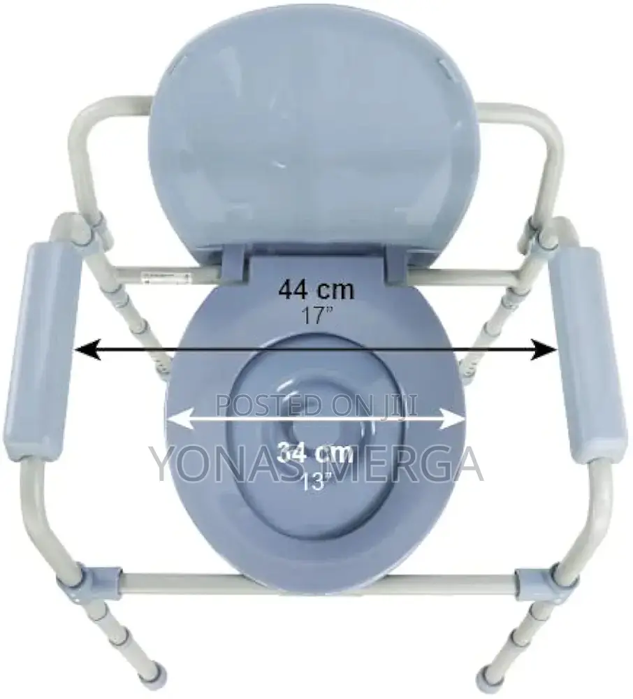 Commode Homecare Toilet Chair With Arms and Bathroom Safety