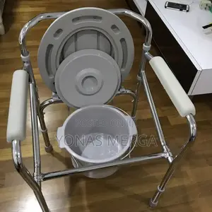 Photo - Patient=Toilet Stool Chair=Bathroom Chair+×Portable Toilet