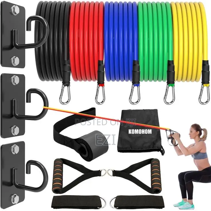 5 Spring Resistance Band With Handle
