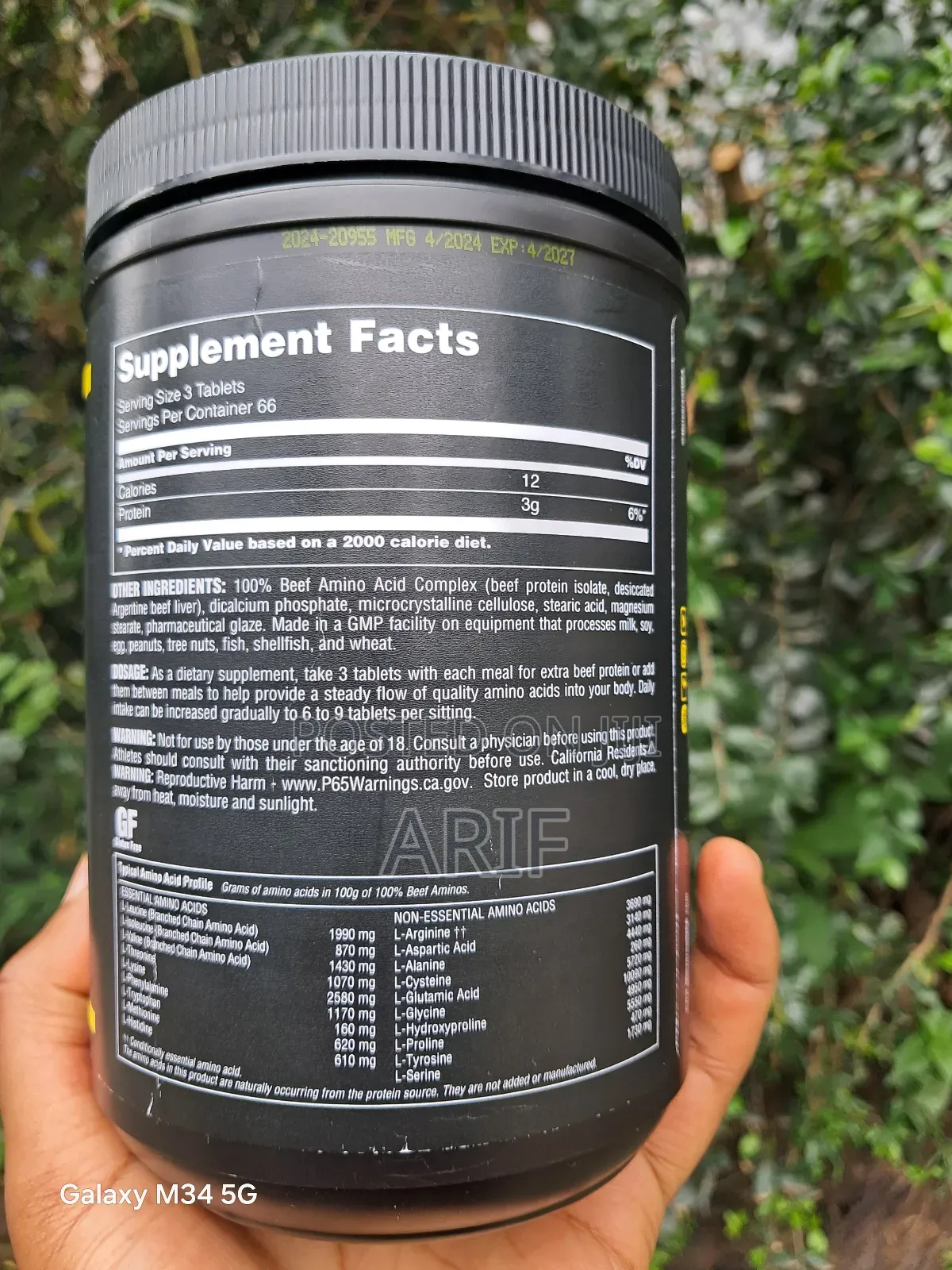 100% Beef Aminos (Universal)