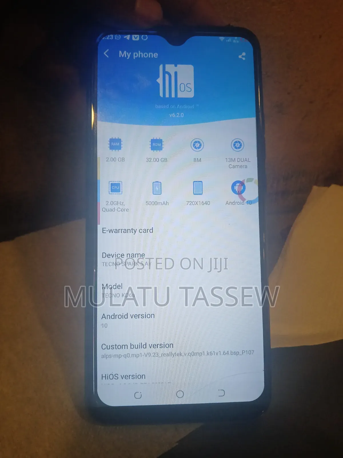 Tecno Spark 5 Air 32 GB Blue