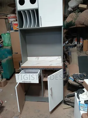 Kitchen Cabinet 80cm MDF ፅድት ያለ