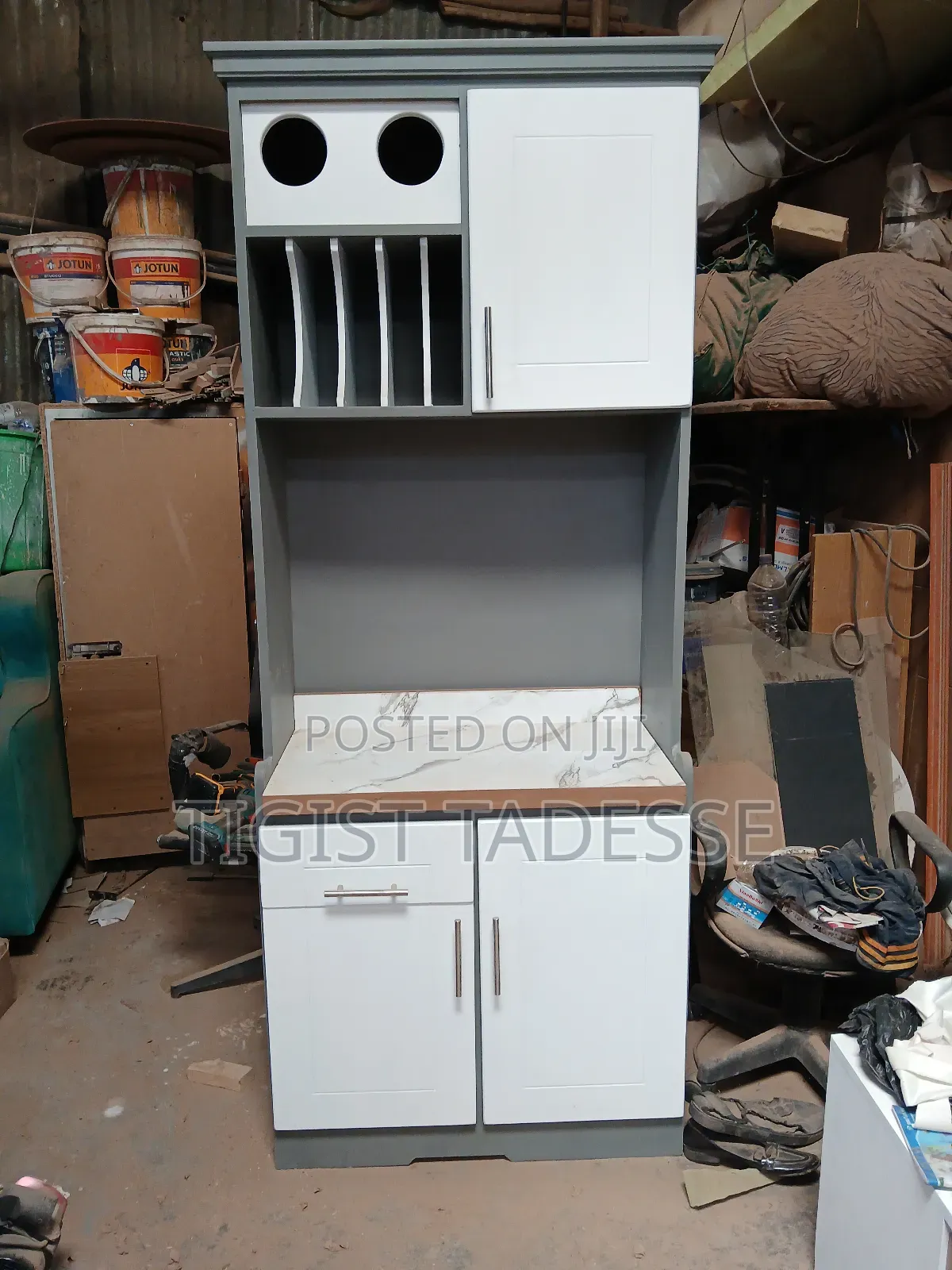 Kitchen Cabinet 80cm MDF ፅድት ያለ