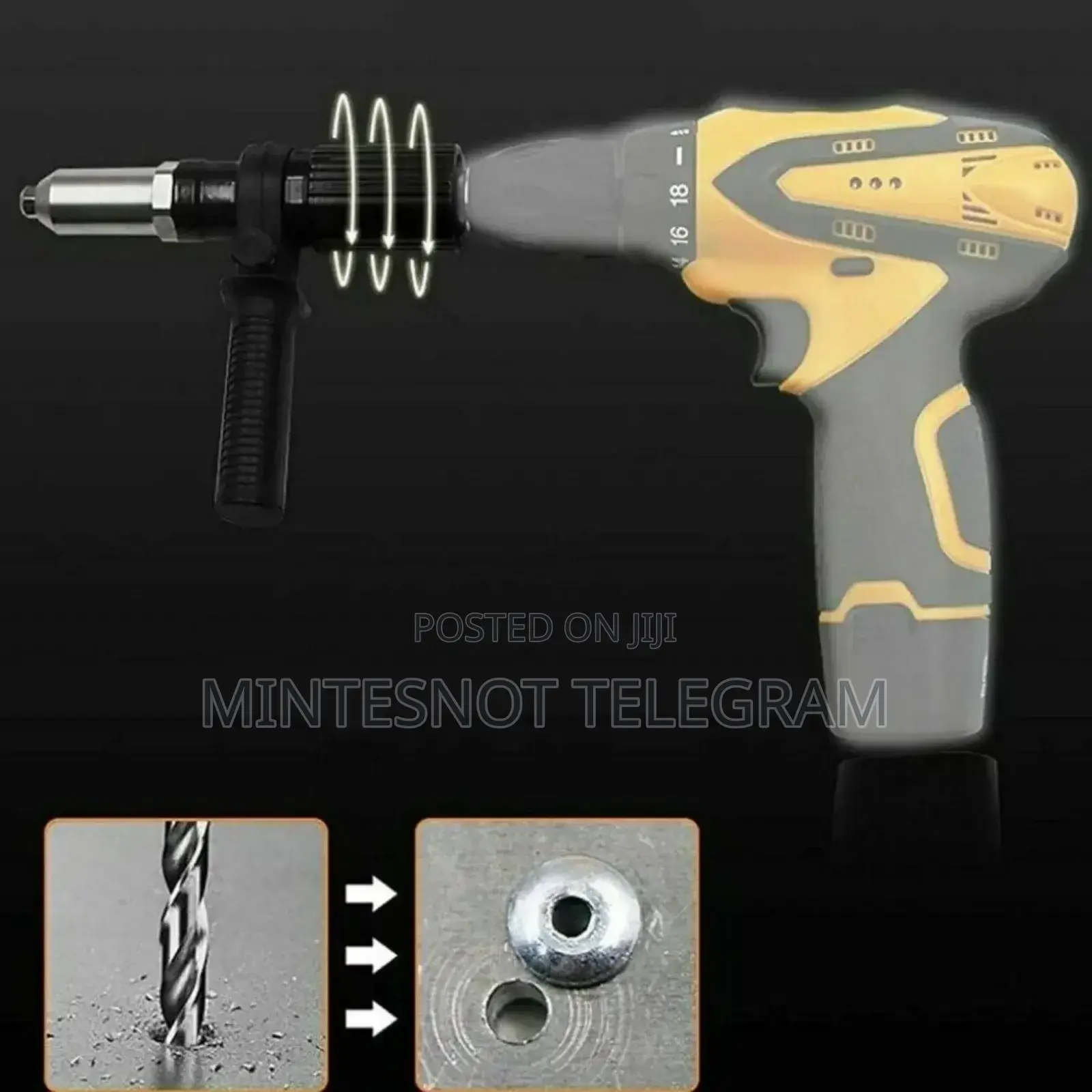 Rivet Gun Adapter for Drills Rivet Gun