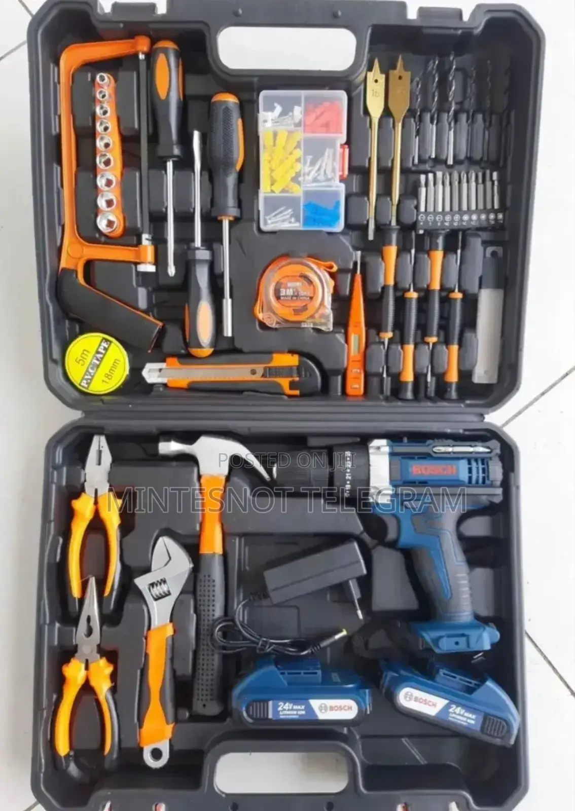 Bosch Chargeable Drill With Accessories 24v 9400birr