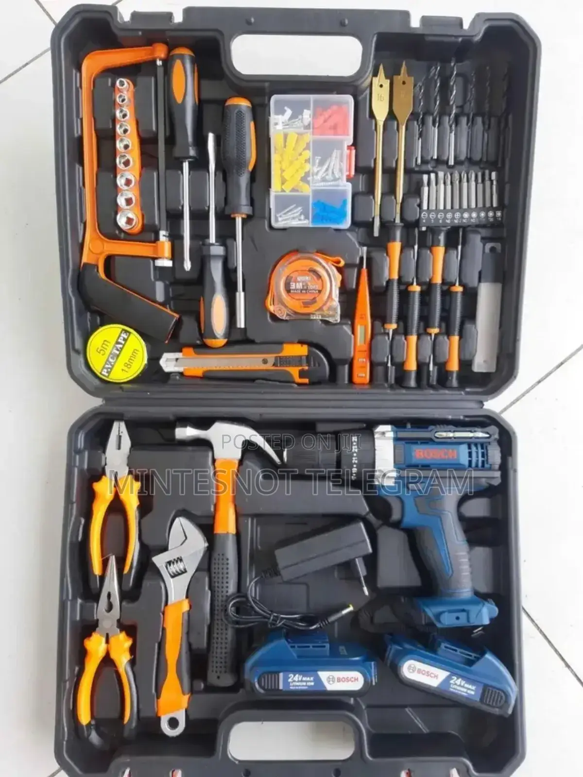 Bosch Chargeable Drill With Accessories 24v 9400birr