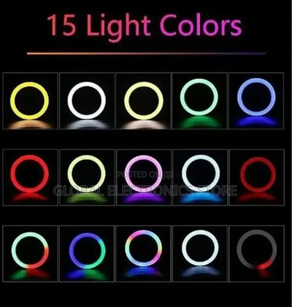 16 Inch RGB Ringlight With 2.1 Meter Stand