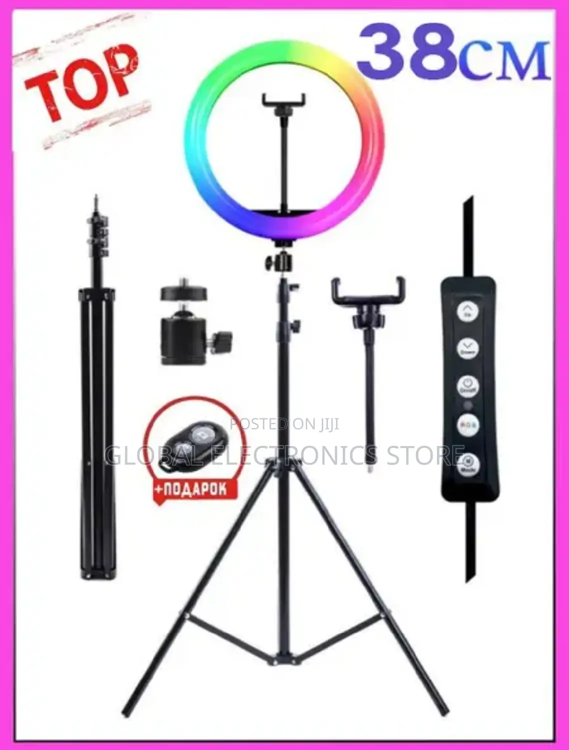 16 Inch RGB Ringlight With 2.1 Meter Stand