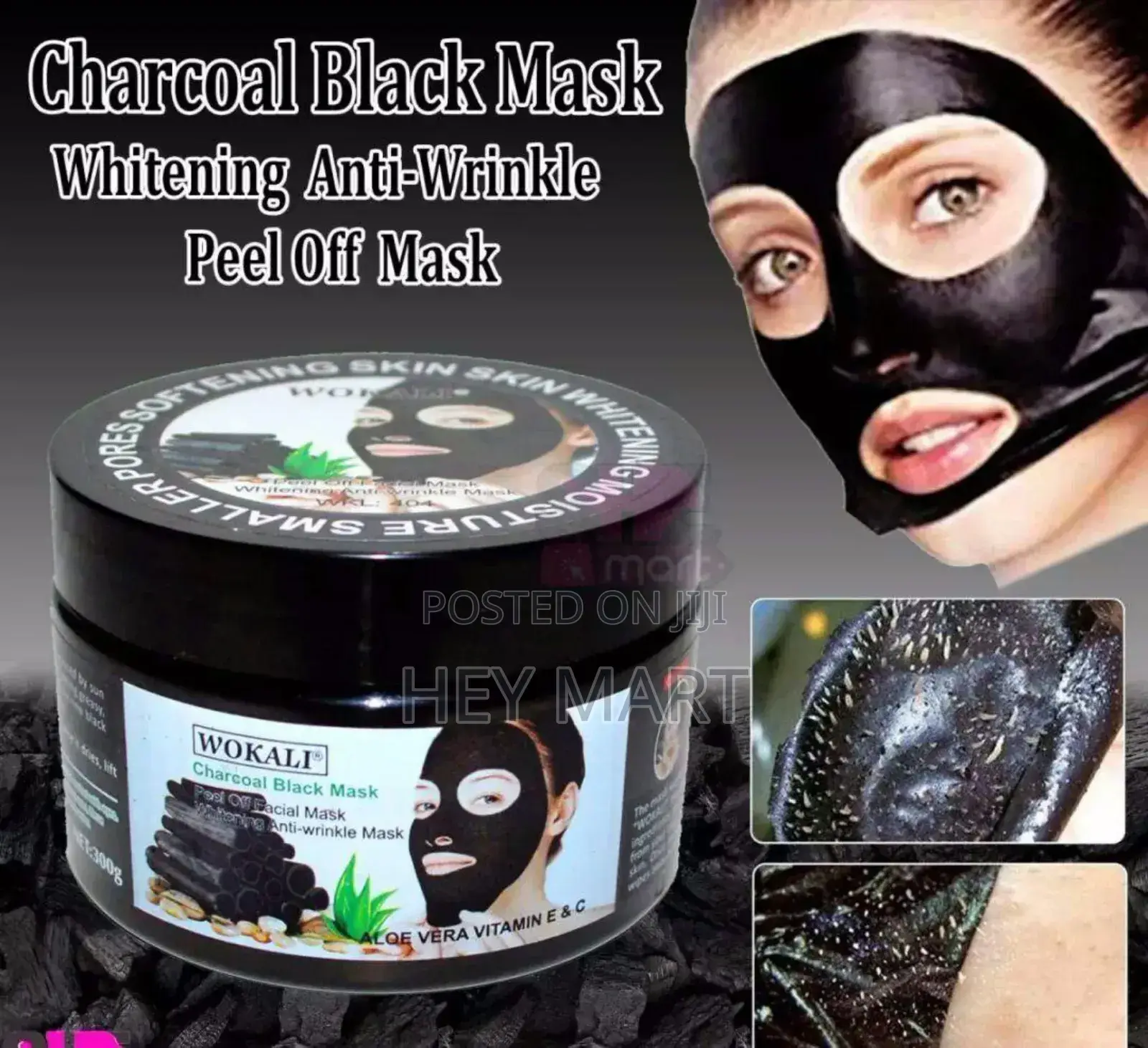 Charcoal Black Face Mask