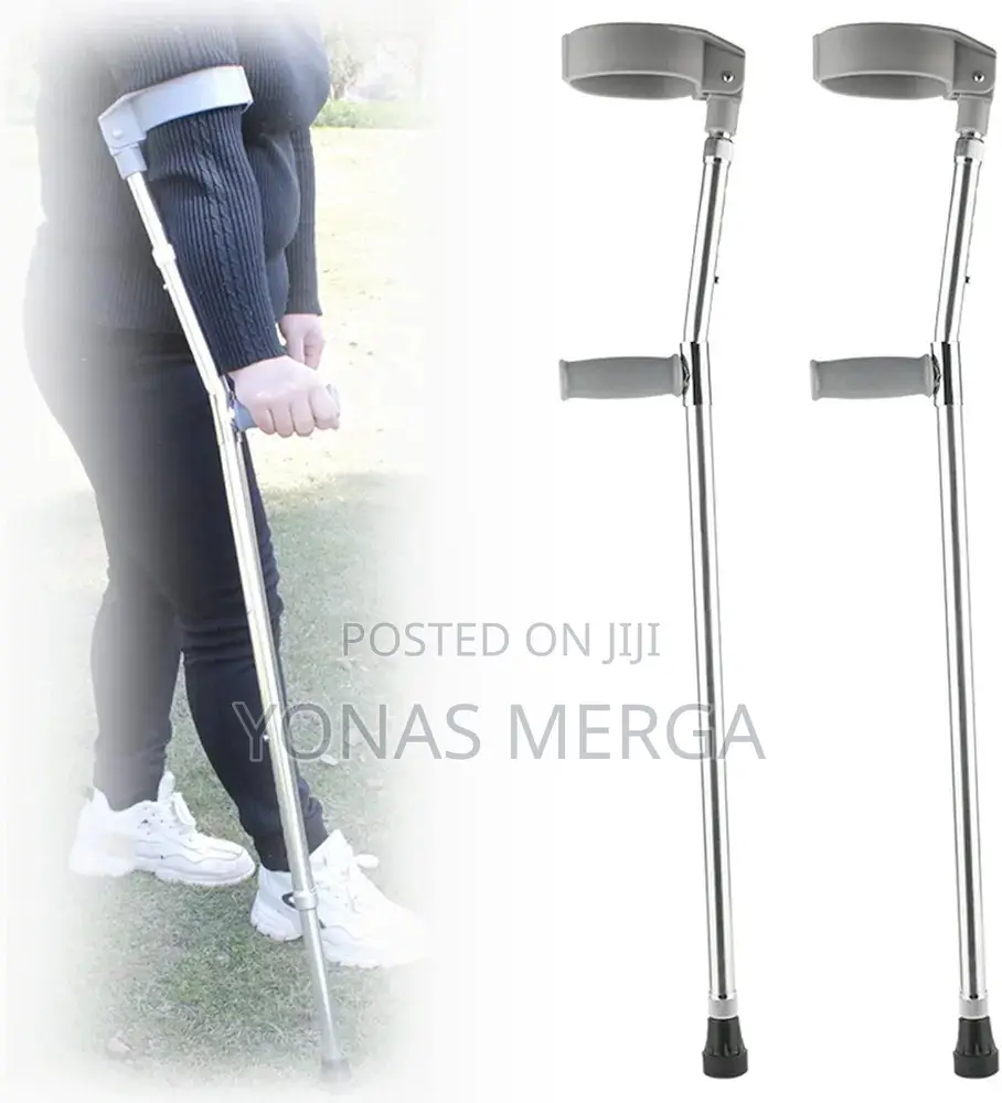 Forearm Crutches With Ergonomic Grip/150kg Max User Weight