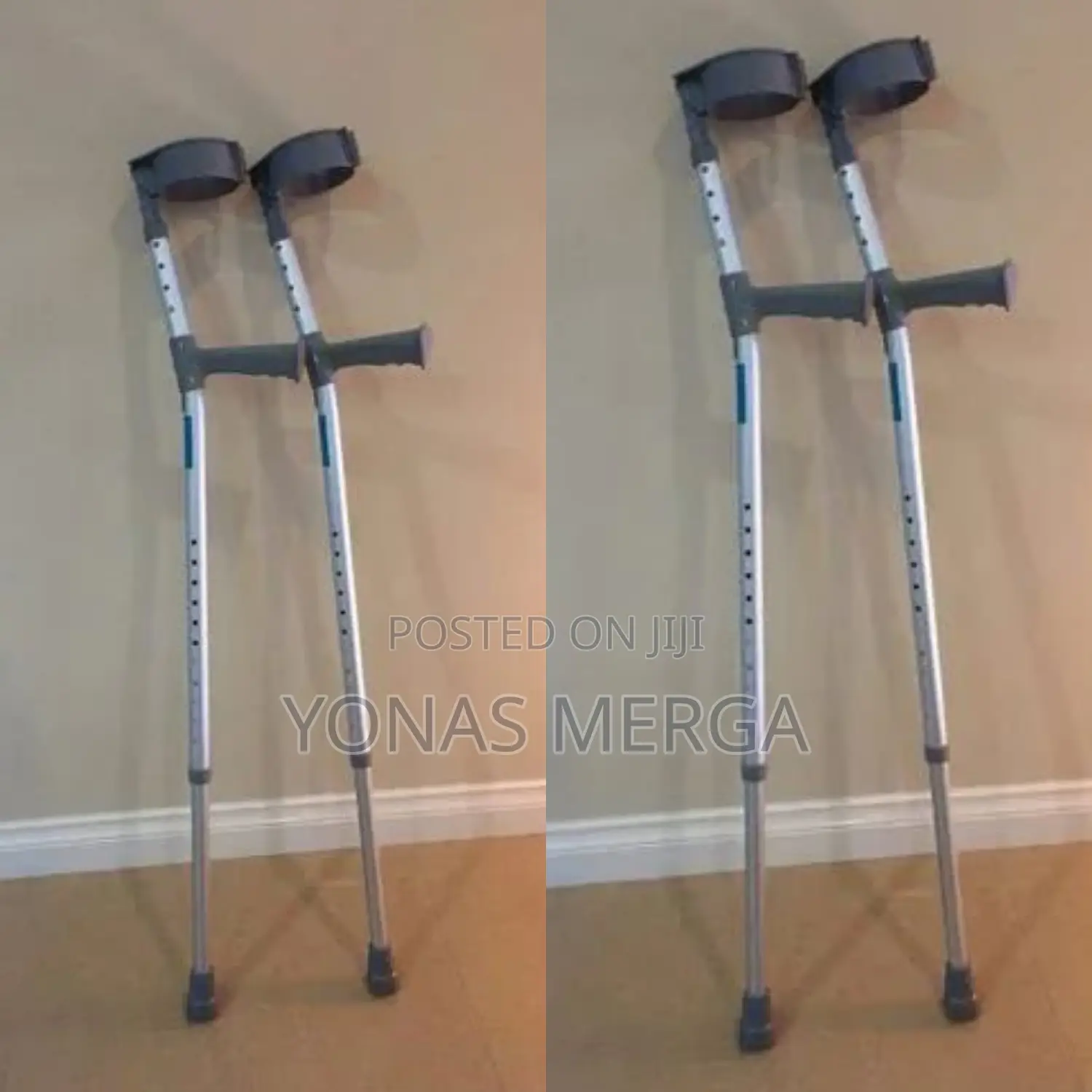 Crutches 2units Foldable Forearm Adjustable Height,Ergonomic