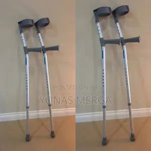 Photo - Crutches 2units Foldable Forearm Adjustable Height,Ergonomic