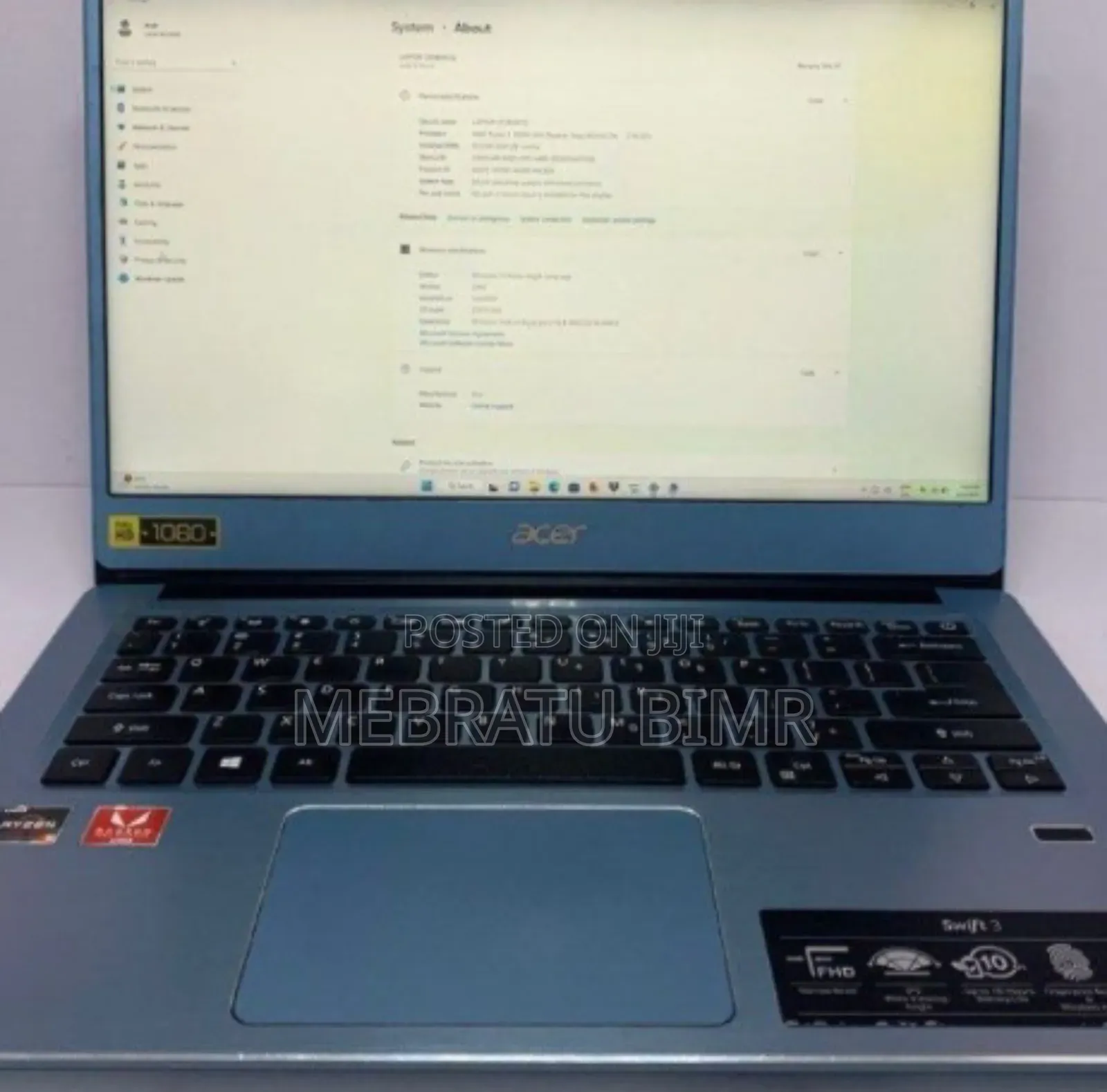 New Laptop Acer Aspire 3 8GB AMD Ryzen 5 SSD 256GB