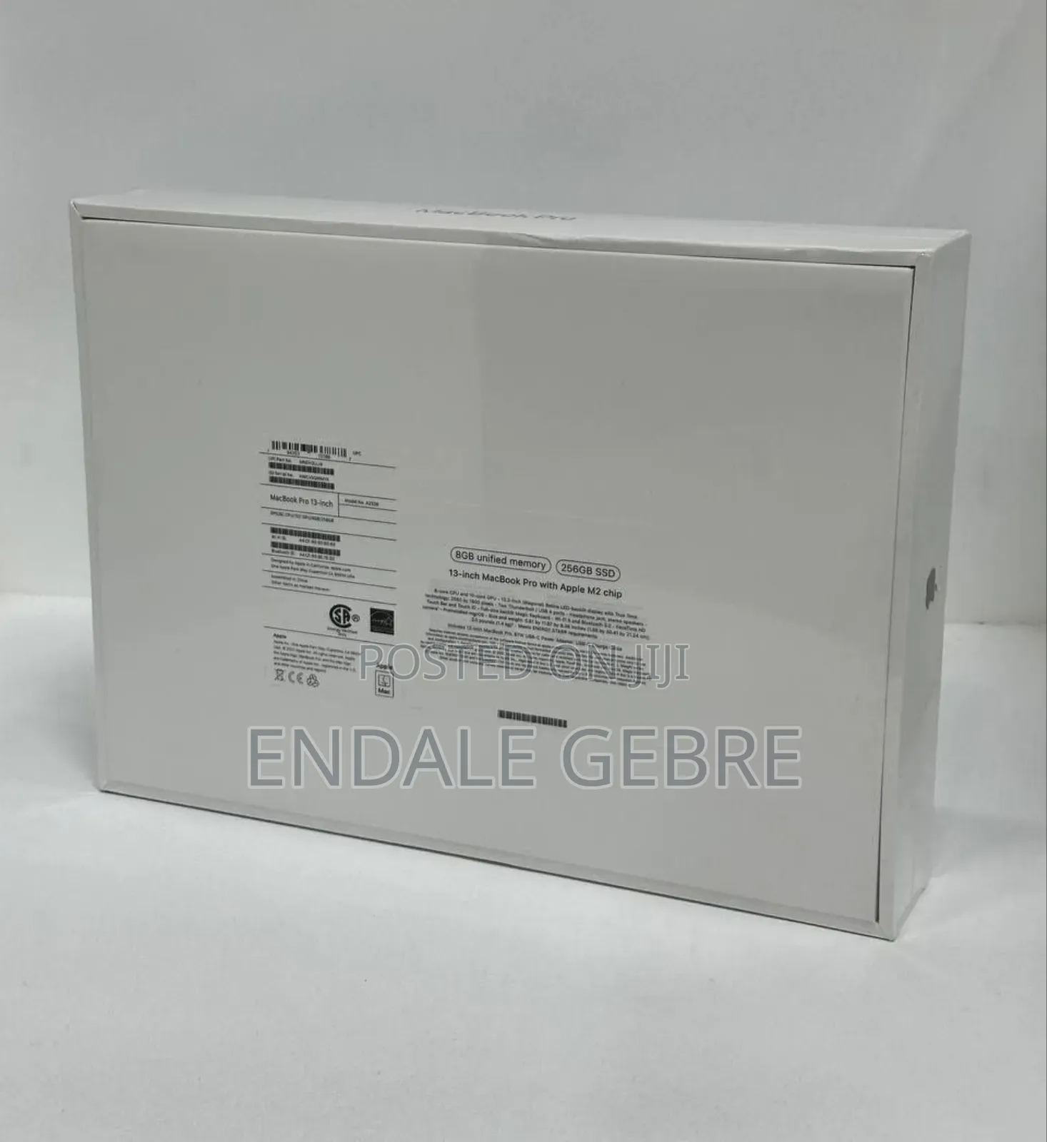 New Laptop Apple MacBook Pro 2022 M2 8GB Apple M2 SSD 256GB