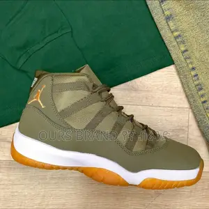 Air Jordan 11 "0live Green " High Quality Sneakers Shoes