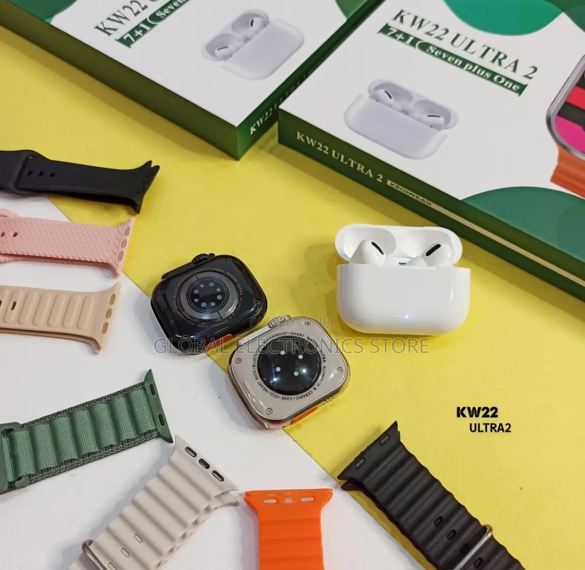 7 መቀያየሪያ ያለው Smart Watch ከ Airpods