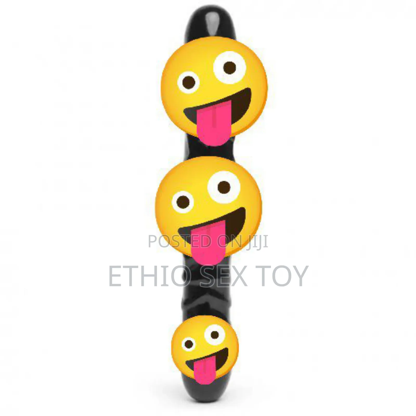 Double Ended Black Dildo