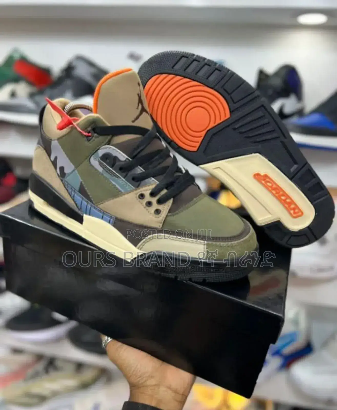 Air Jordan 3 Patchwork Camo Miki High Quality Sneakers Shoes