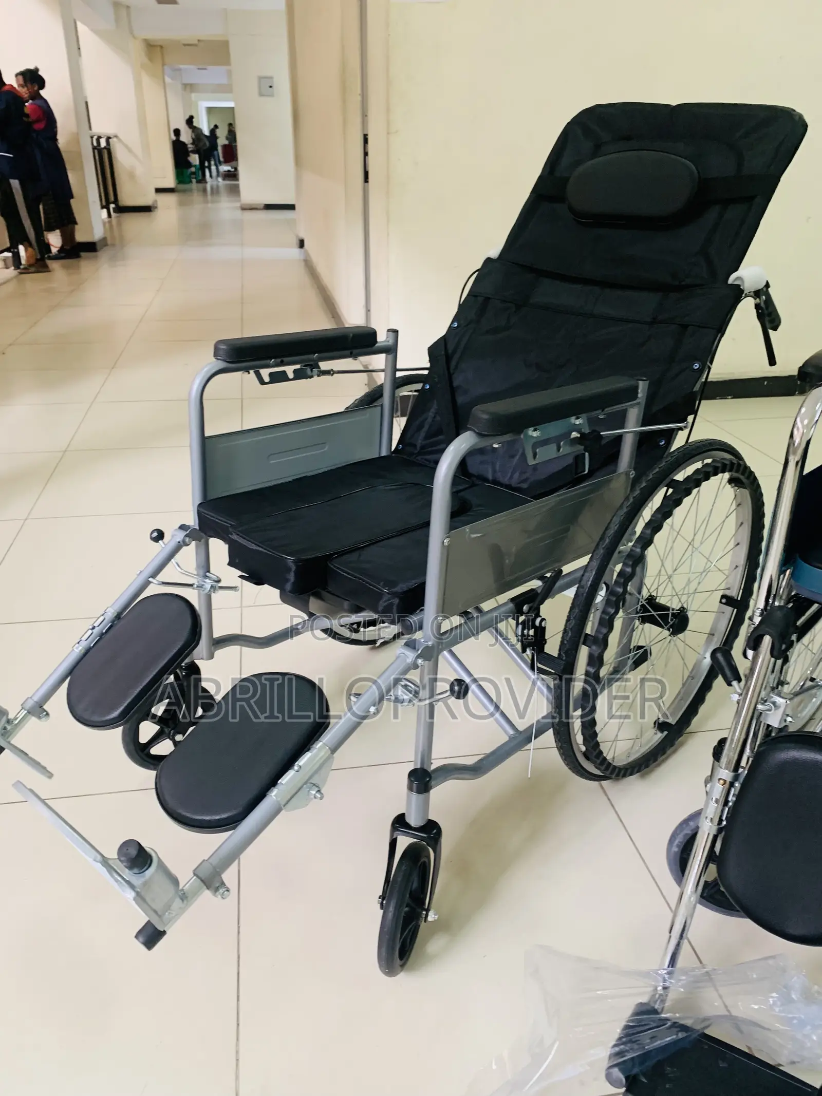 Recliner Wheelchair ;Carbon Steel Frame Wheelchair