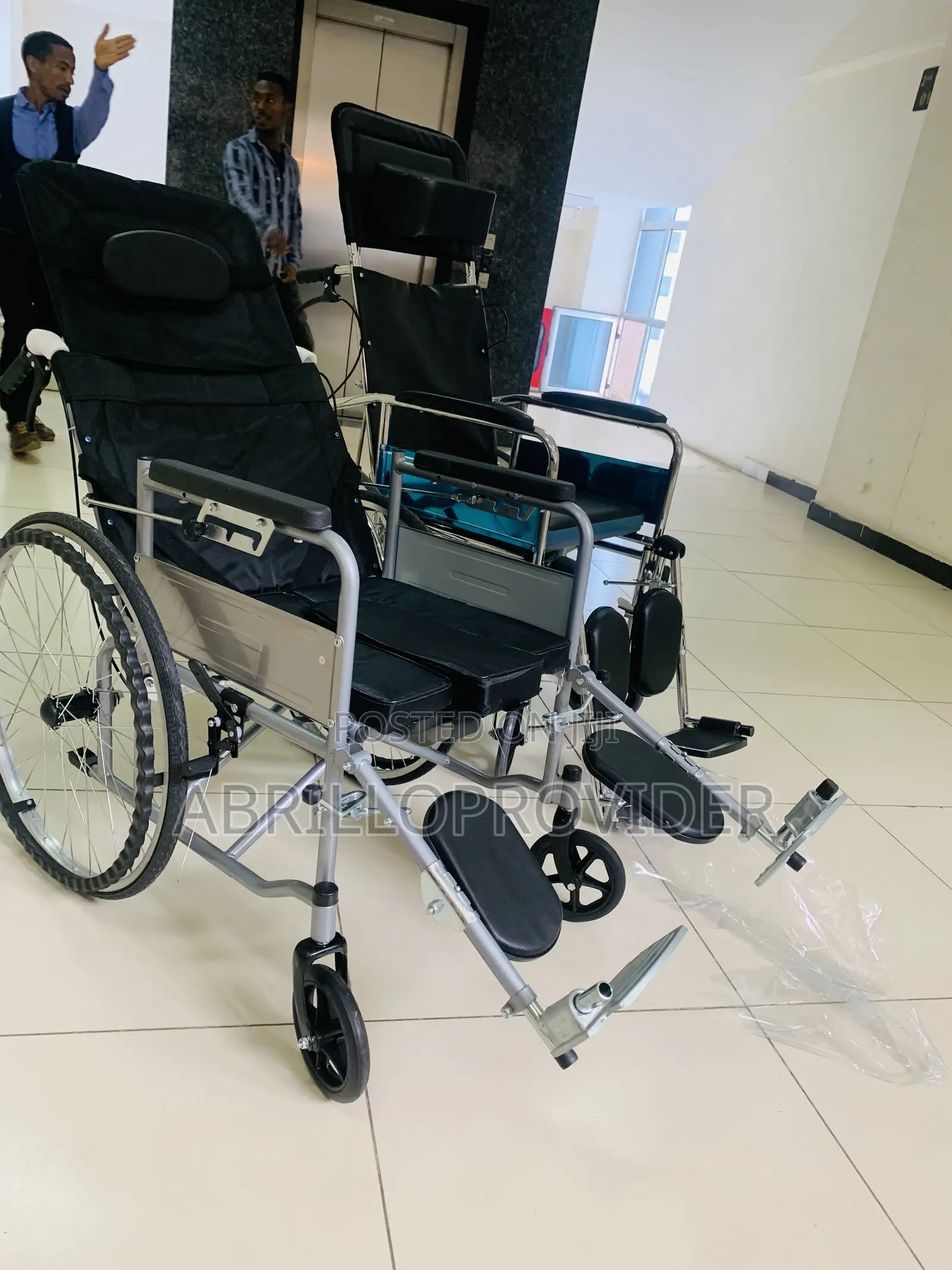 Adjusting Back Rest Wheelchair- Folding Wheelchair