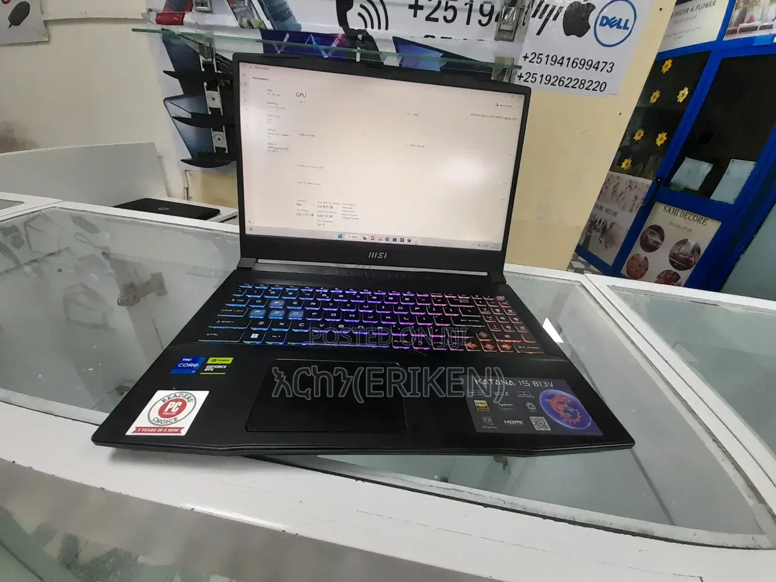 New Laptop MSI Katana 15 16GB Intel Core I7 SSD 1T
