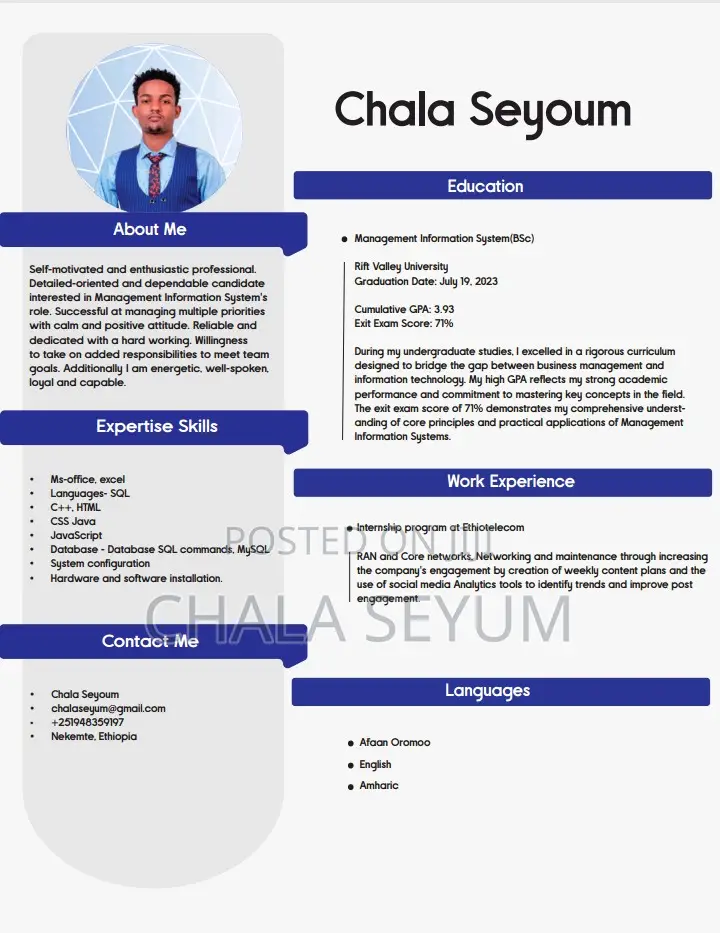 Part-Time Weekend CV