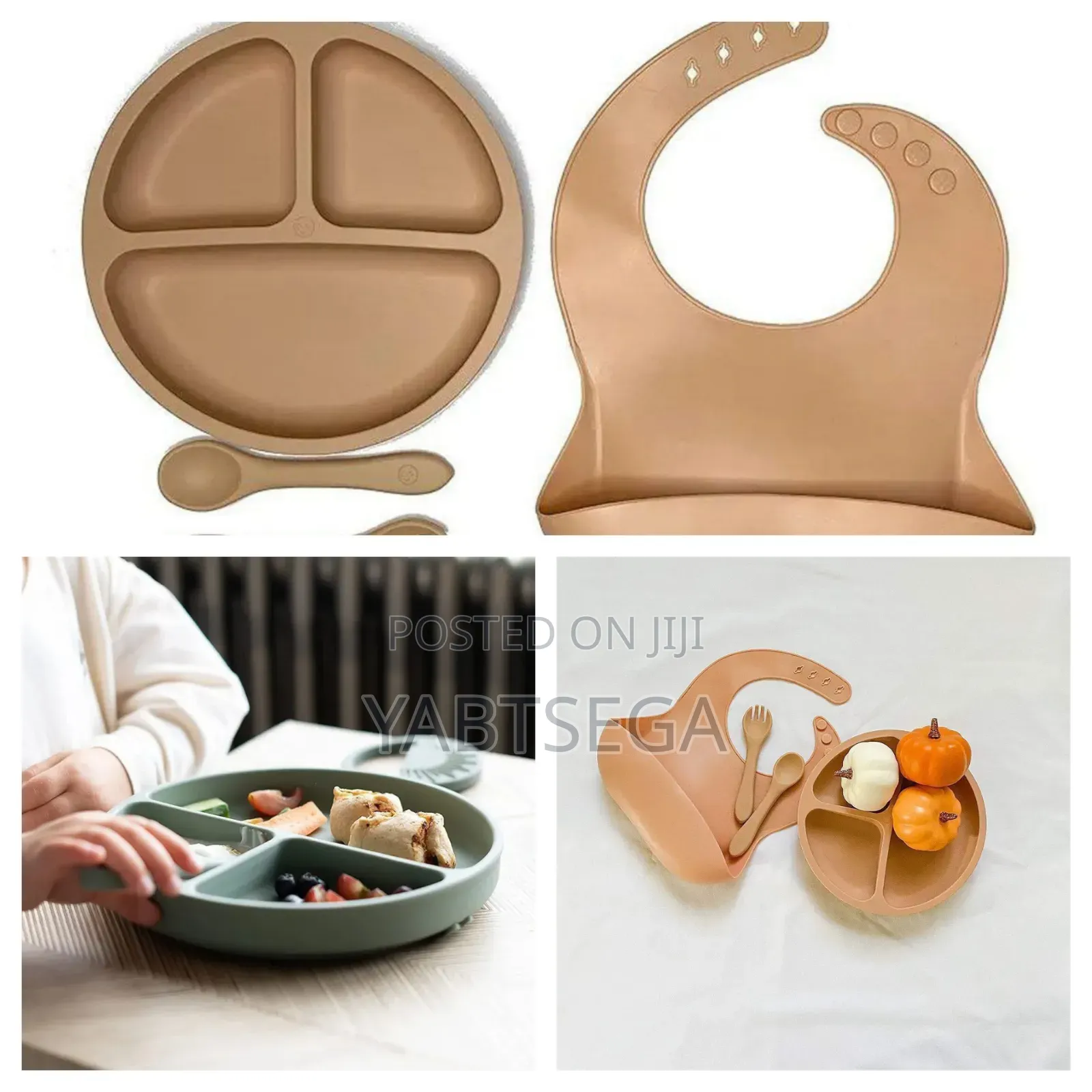 4 in 1 Pieces Silicone Meal Set