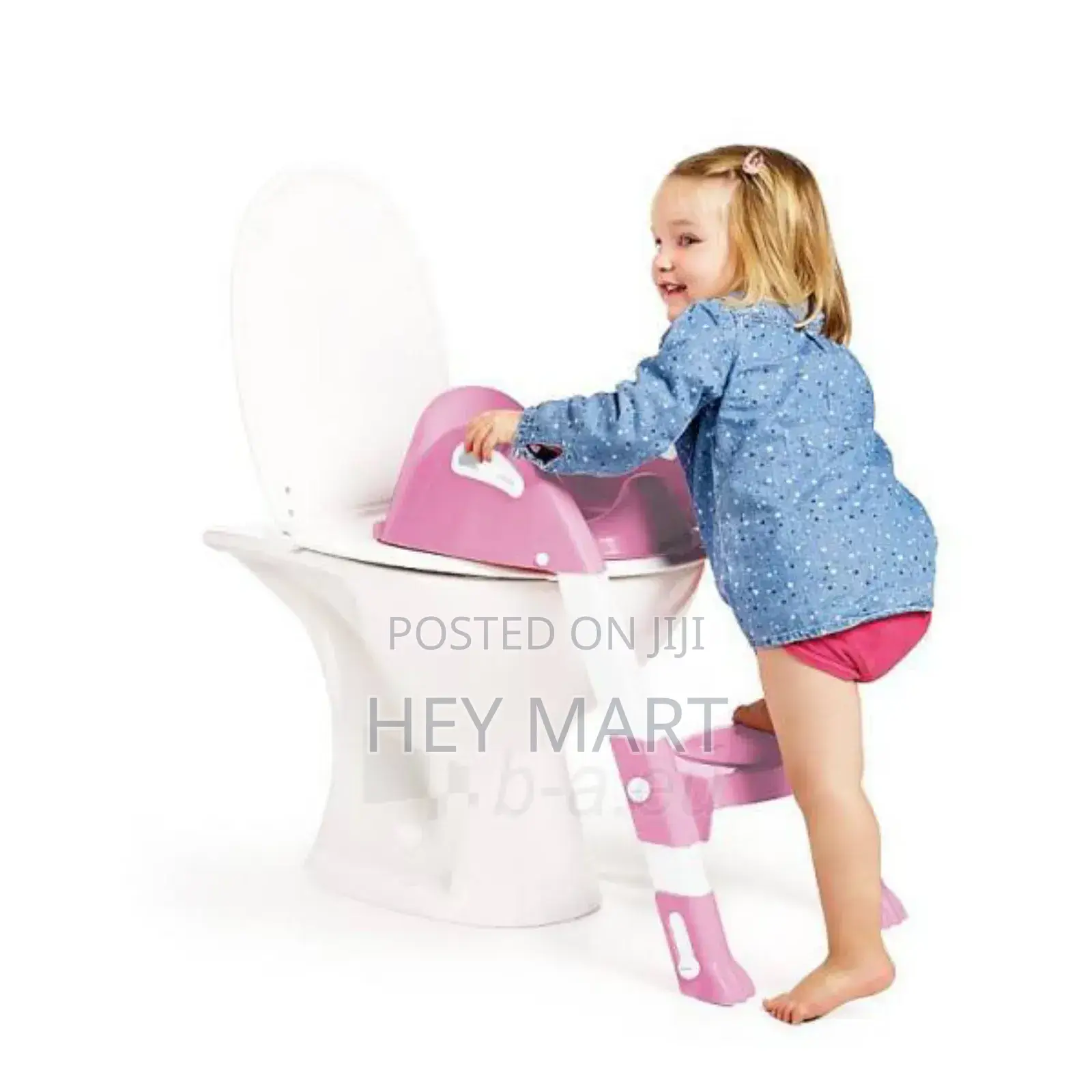 ባለ መን ሰላል የልጆች ሲንክ ቶይሌት መለማመጃ Toilet Seat With Step Ladder