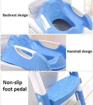 ባለ መን ሰላል የልጆች ሲንክ ቶይሌት መለማመጃ Toilet Seat With Step Ladder