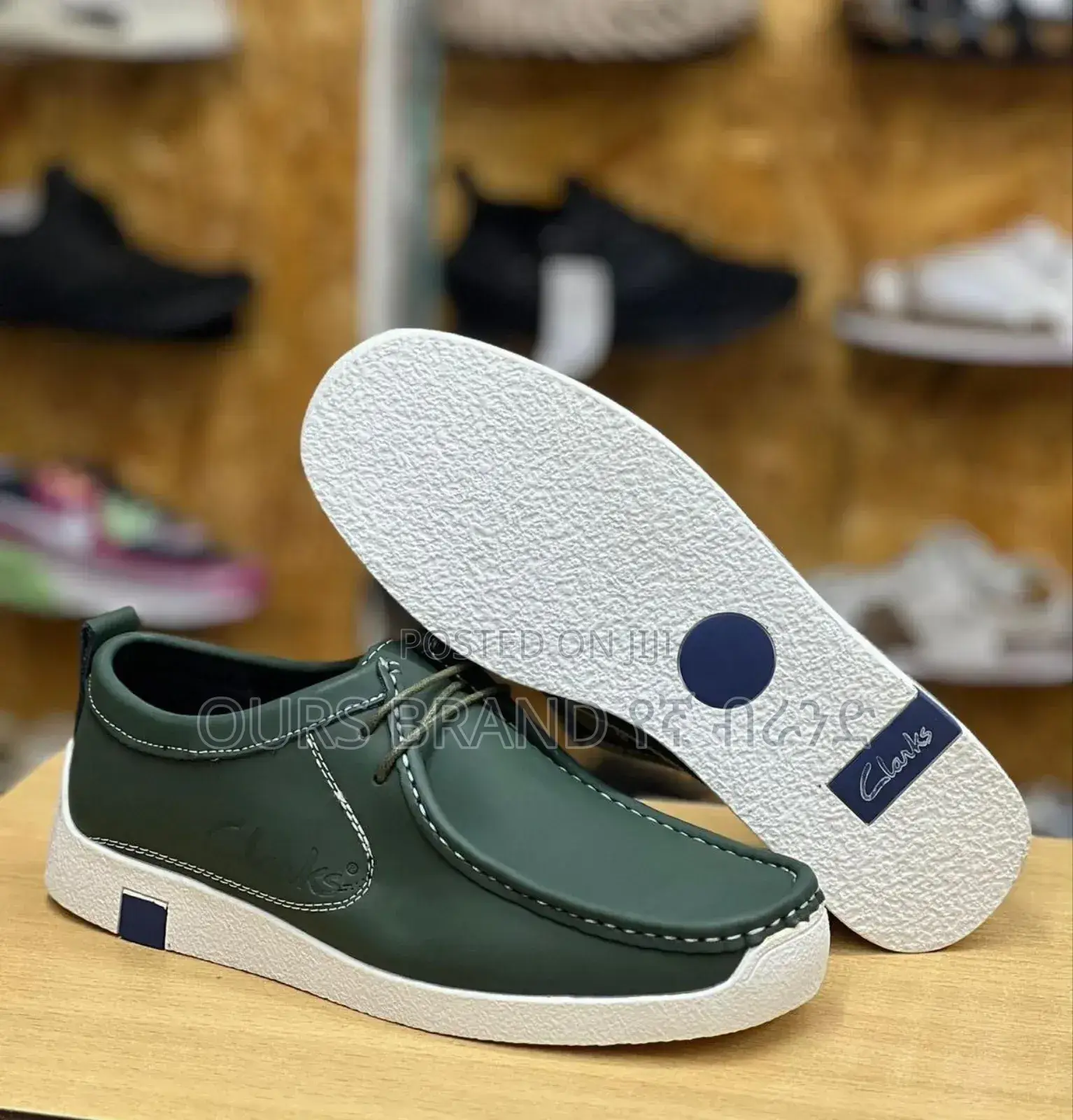 Clarks Pure Leather High Master Quality Sneakers Shoes