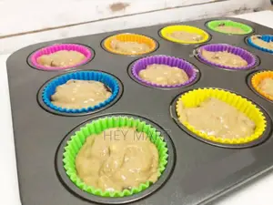 Photo - 12 Holes Cup Silicon Baking Molds Muffin Pan