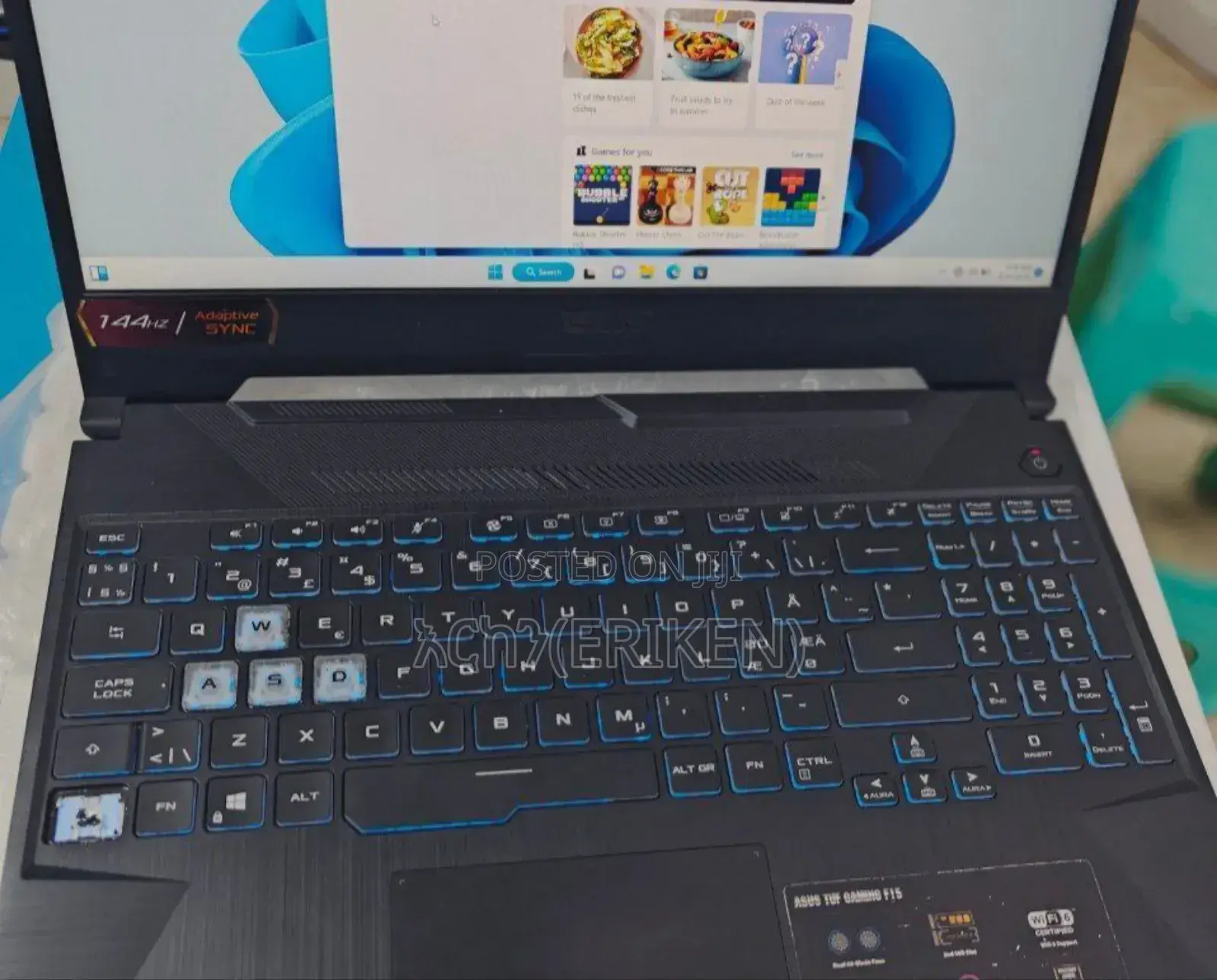 New Laptop Asus TUF Gaming A15 16GB Intel Core I5 SSD 512GB