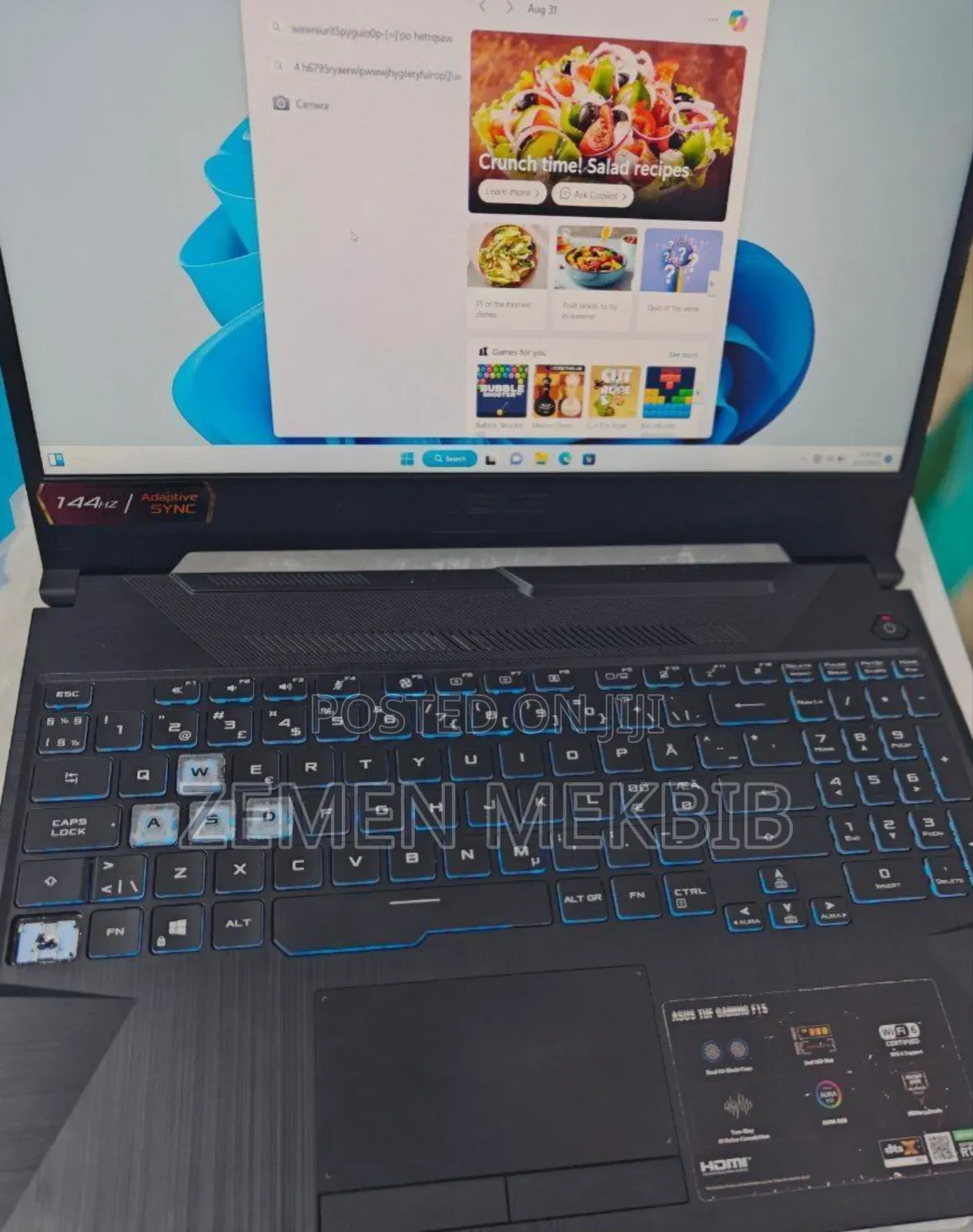 New Laptop Asus TUF Gaming A15 16GB Intel Core I5 SSD 512GB