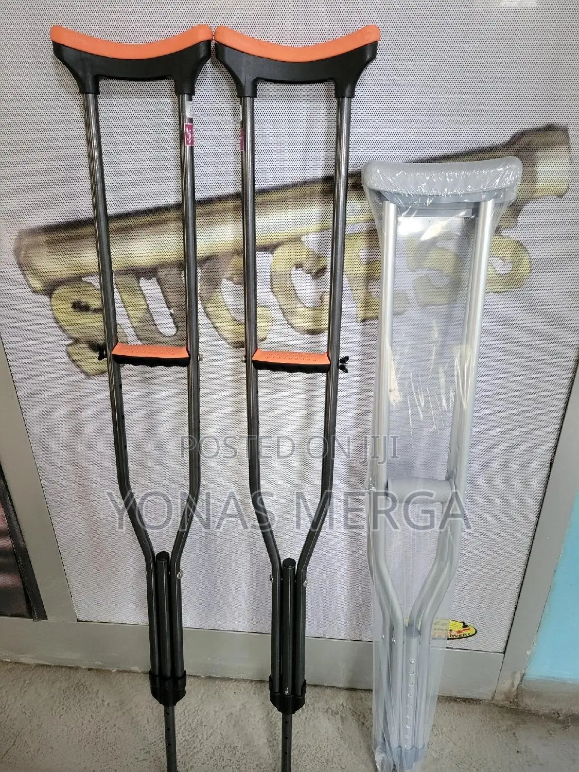 Aluminum Crutch/Tips&Handgrip Accessorie/Adult(X2unit,Size L