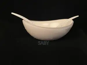 Photo - Salad Serving Bowl With Fork And Spoon
