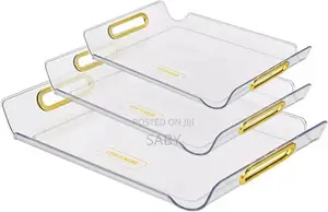 Photo - Serving Tray With Golden Handle
