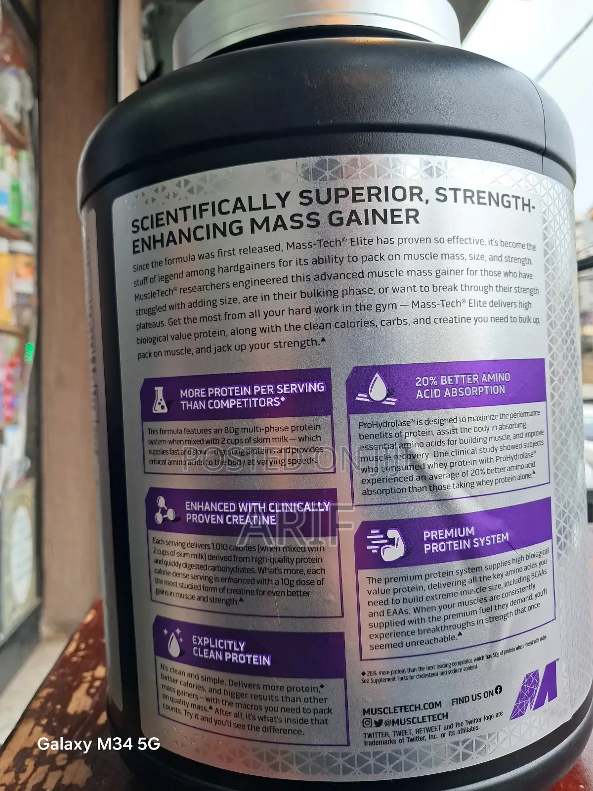 Masstech Elite Scientifically Superior Mass Gainer