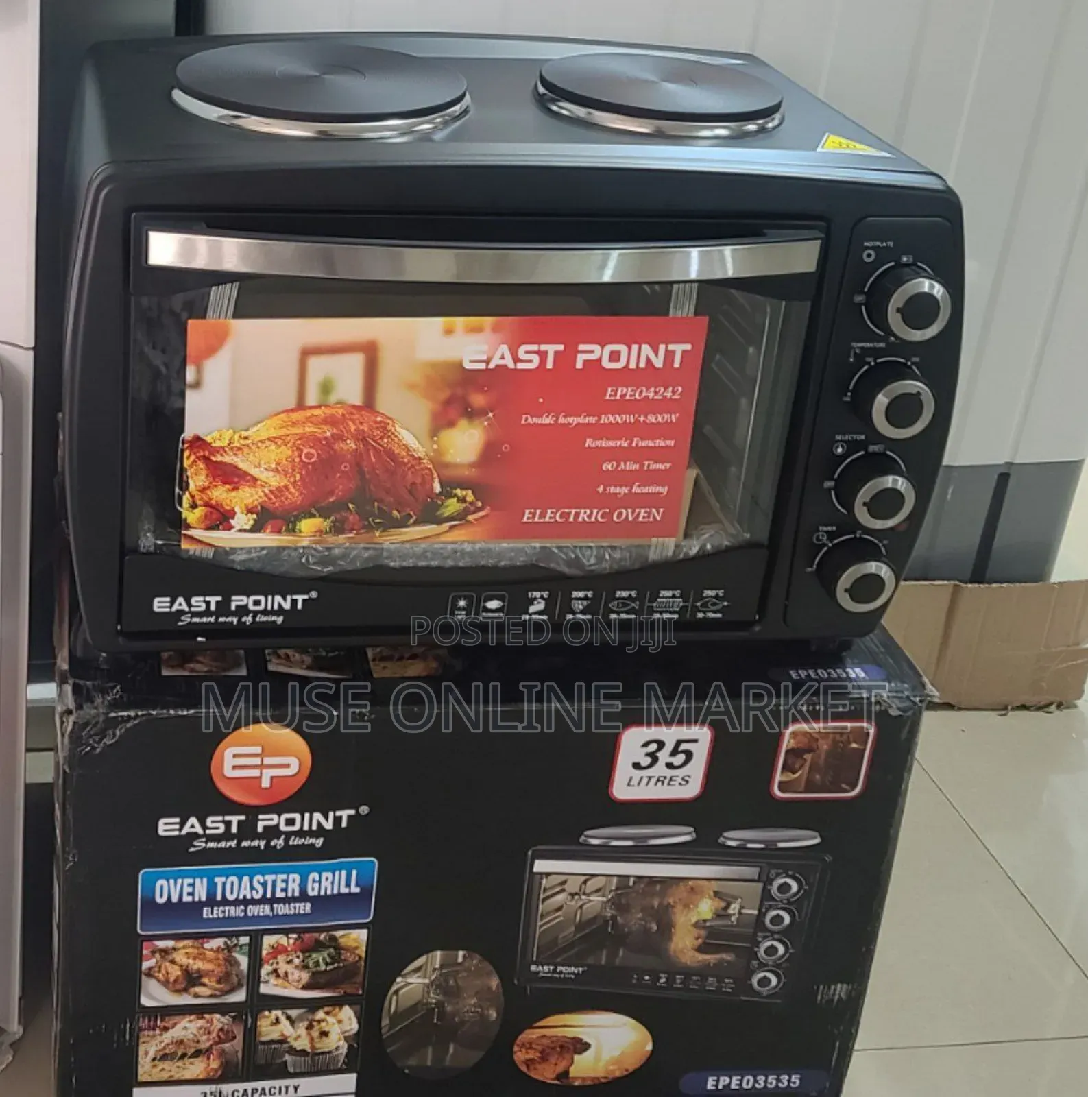 East Point Minioven With Hotplate 35 Liter
