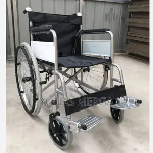 Foldable Wheelchair, 24" Large All Terrain Wheel, Folding