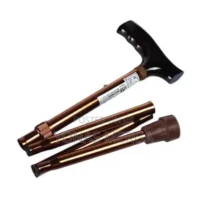 Photo - SMIC Premium Imported Folding Walking Stick (Brown)