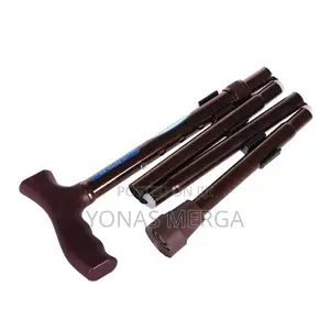 SMIC Premium Imported Folding Walking Stick (Brown)