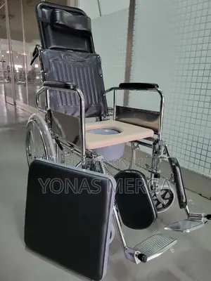 Chrome Folding Recliner Wheelchair +Stools,Semi Fowler Beds