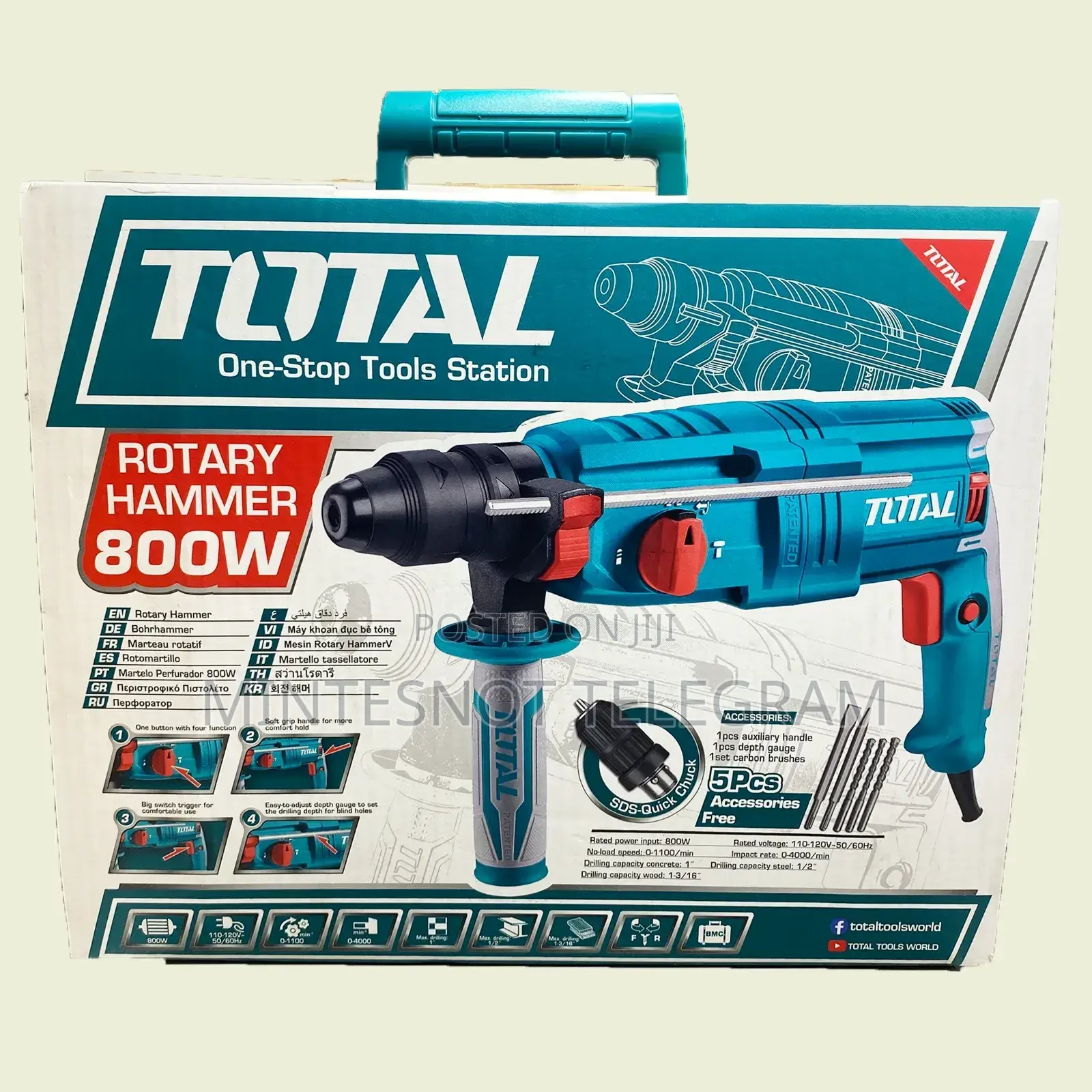 TOTAL Rotary Hammer Drill
