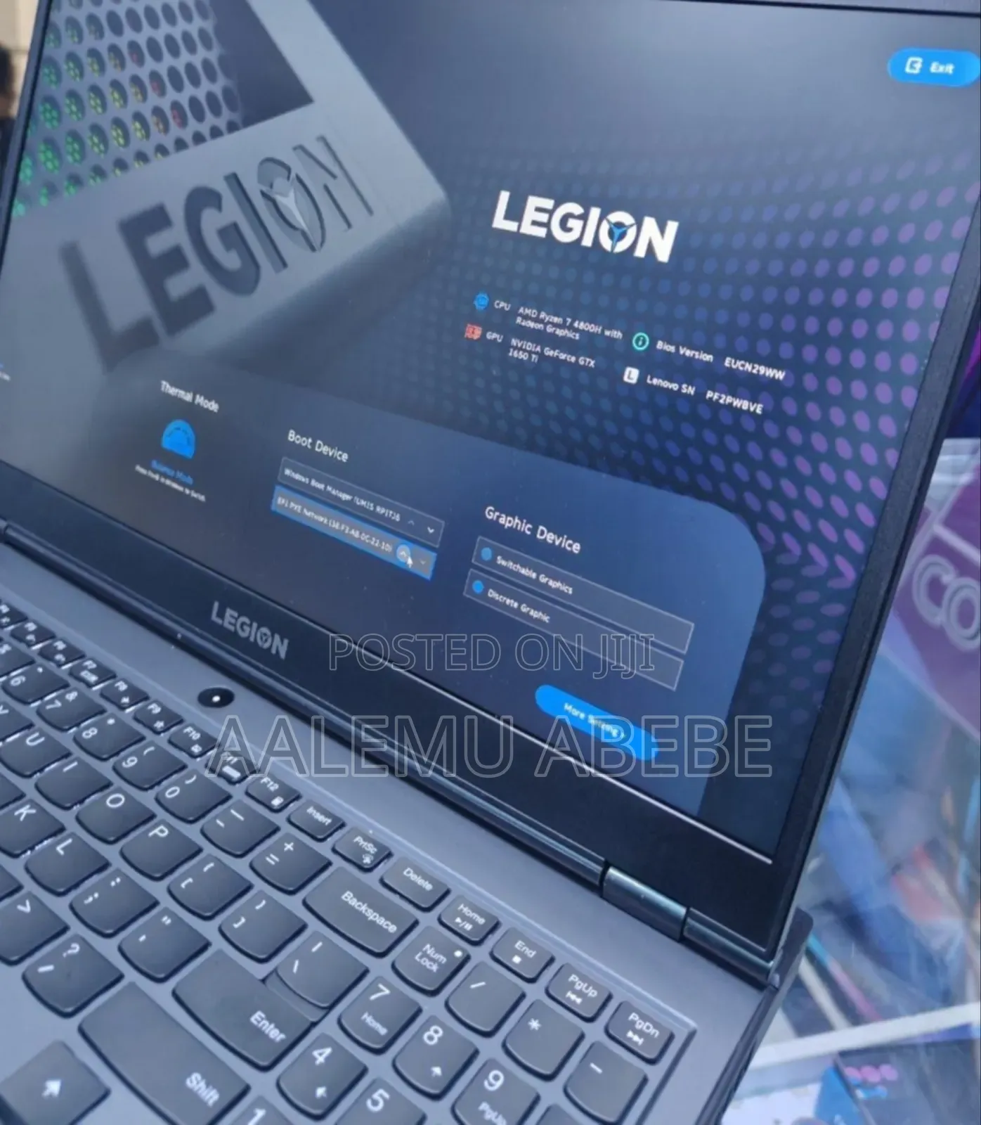 New Laptop Lenovo Legion 5 16GB AMD Ryzen 7 SSD 512GB