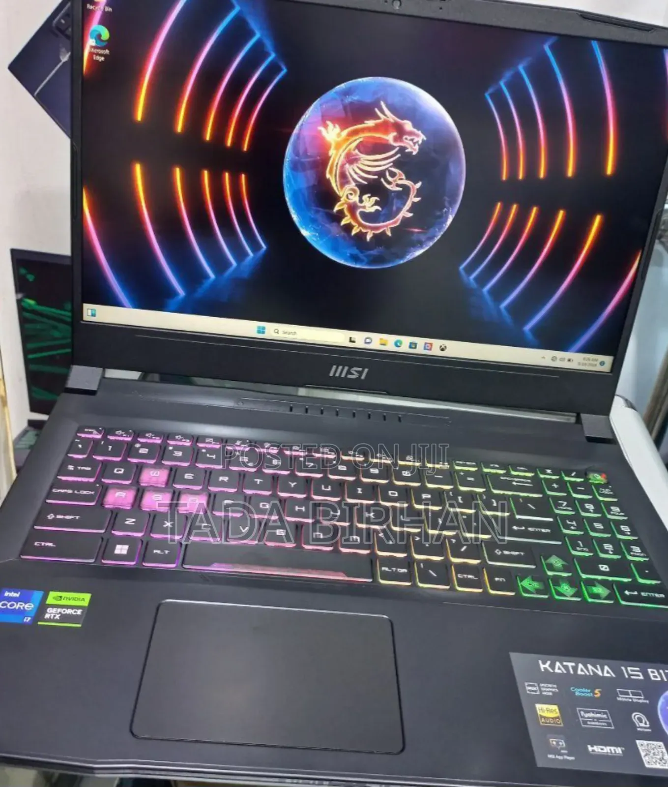 New Laptop MSI GF63 16GB Intel Core I7 SSD 1T