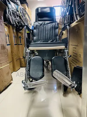 Photo - Multi-Functional Fully Lying Flat Reclining Wheelchair Light